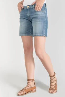 Femme Le Temps des Cerises Jupes & Shorts-Short Janka En Jeans Bleu Delave