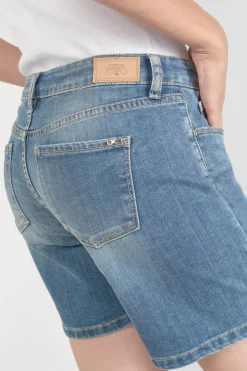 Femme Le Temps des Cerises Jupes & Shorts-Short Janka En Jeans Bleu Delave