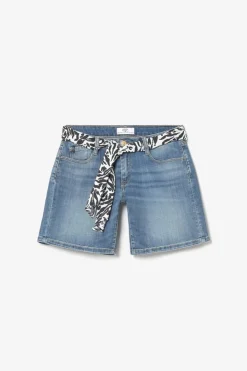 Femme Le Temps des Cerises Jupes & Shorts-Short Janka En Jeans Bleu Delave