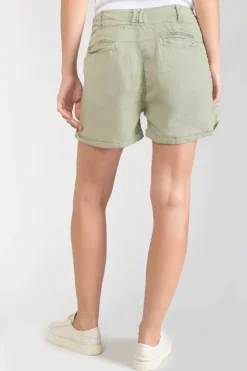 Femme Le Temps des Cerises Shorts & Jupes-Short Pagode En Lin Kaki Clair