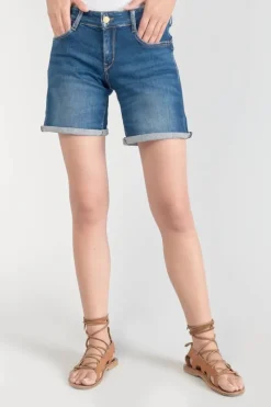 Femme Le Temps des Cerises Jupes & Shorts-Short Paola En Jeans Bleu
