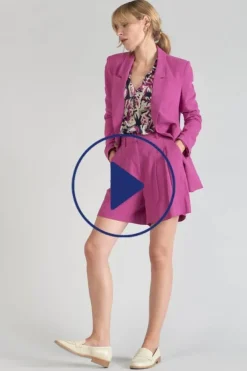 Femme Le Temps des Cerises Shorts & Jupes-Short Polla Violine