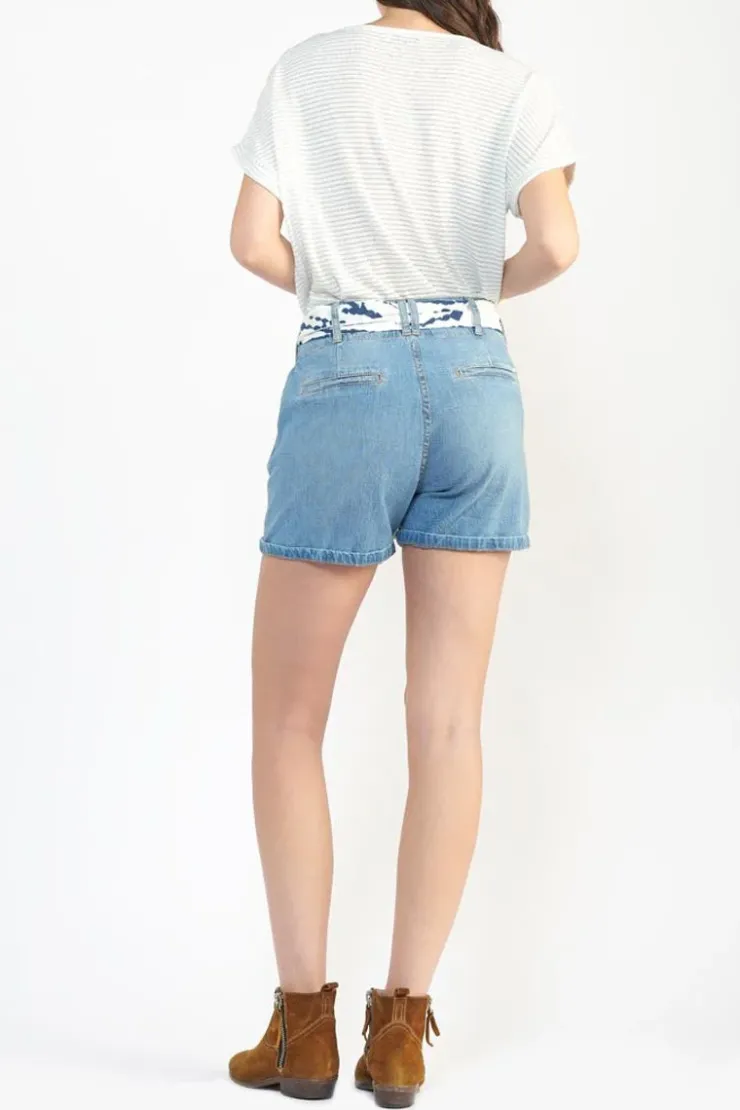 Femme Le Temps des Cerises Jupes & Shorts-Short Sydney En Jeans Bleu