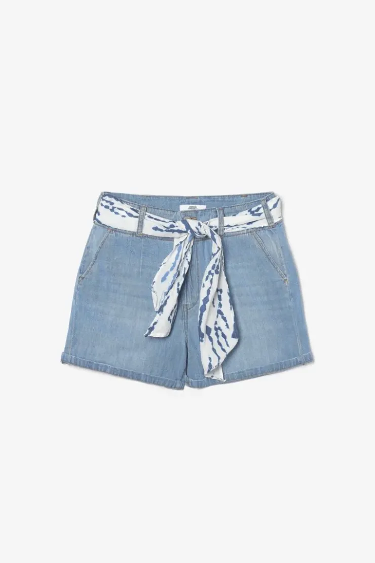 Femme Le Temps des Cerises Jupes & Shorts-Short Sydney En Jeans Bleu