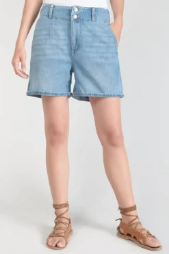 Femme Le Temps des Cerises Jupes & Shorts-Short Sydney En Jeans Bleu Clair