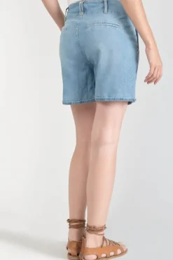 Femme Le Temps des Cerises Jupes & Shorts-Short Sydney En Jeans Bleu Clair