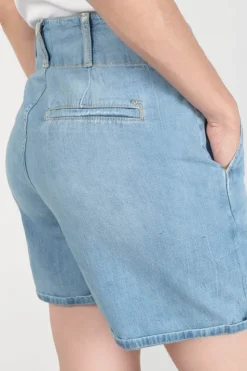 Femme Le Temps des Cerises Jupes & Shorts-Short Sydney En Jeans Bleu Clair