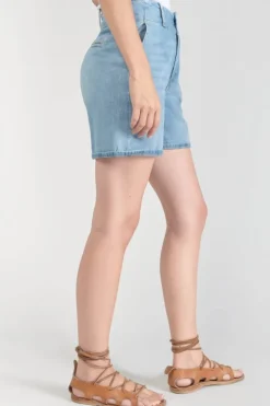 Femme Le Temps des Cerises Jupes & Shorts-Short Sydney En Jeans Bleu Clair