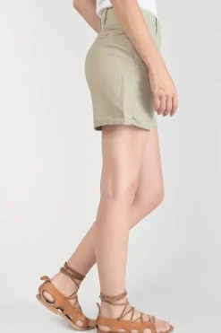 Femme Le Temps des Cerises Shorts & Jupes-Short Sydney2 Kaki Clair
