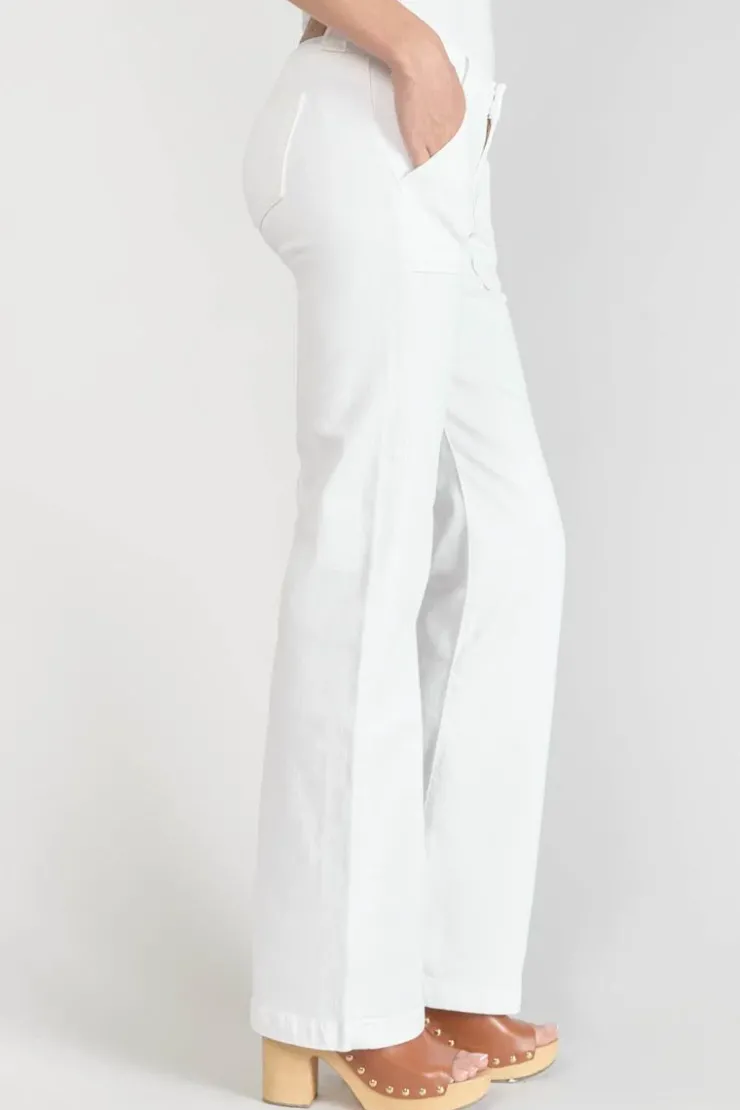 Femme Le Temps des Cerises Coupe Flare / Bootcut-Sormiou Flare Jeans Blanc
