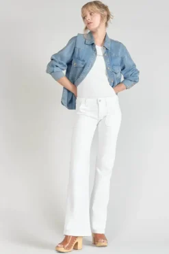 Femme Le Temps des Cerises Coupe Flare / Bootcut-Sormiou Flare Jeans Blanc