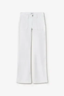 Femme Le Temps des Cerises Coupe Flare / Bootcut-Sormiou Flare Jeans Blanc