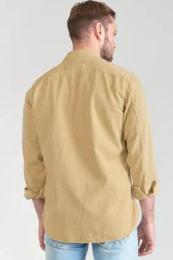 Homme Le Temps des Cerises Chemises-Surchemise Carel Beige Sable