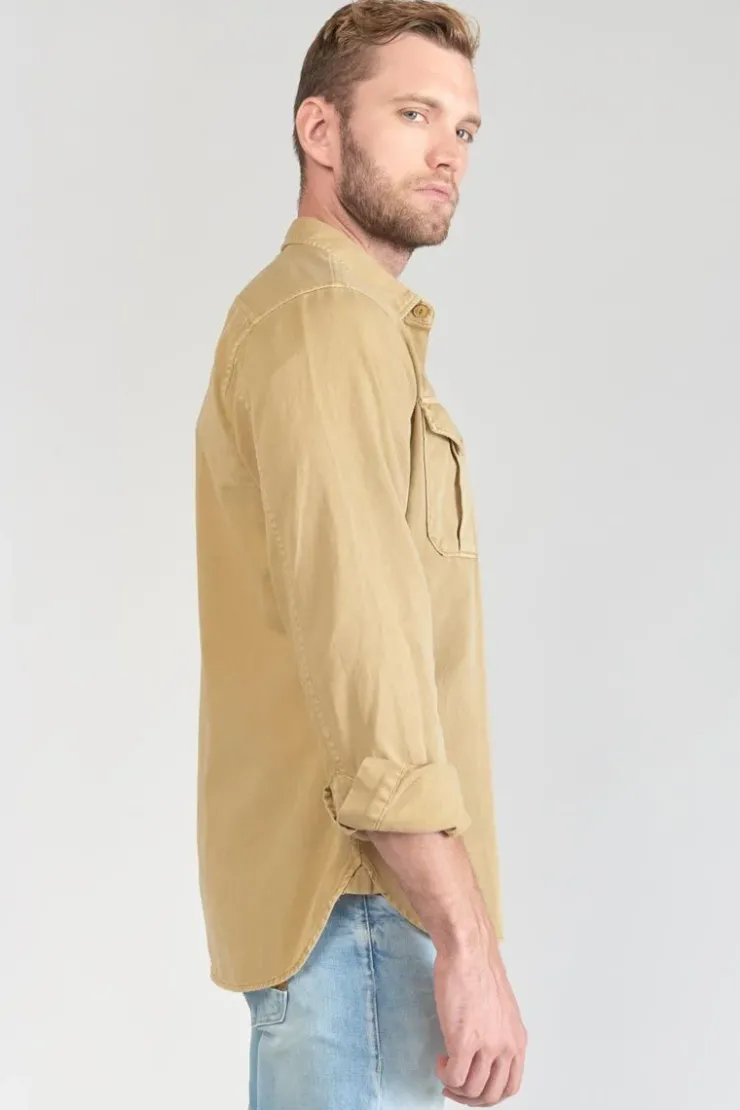 Homme Le Temps des Cerises Chemises-Surchemise Carel Beige Sable