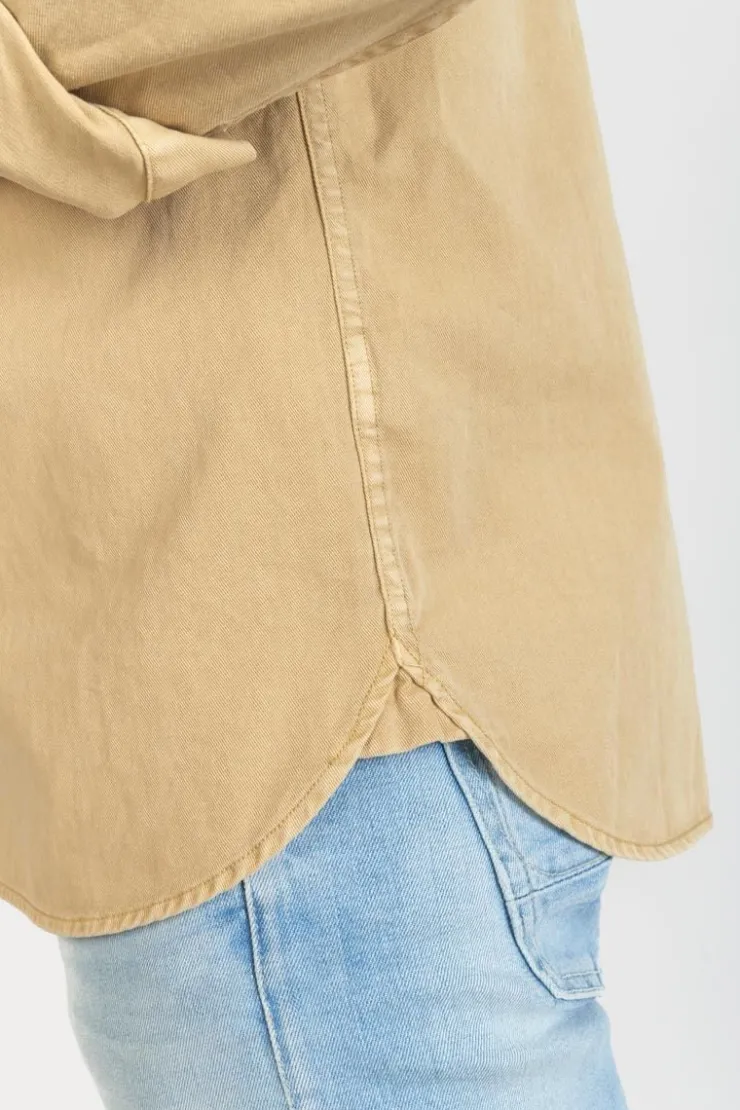 Homme Le Temps des Cerises Chemises-Surchemise Carel Beige Sable