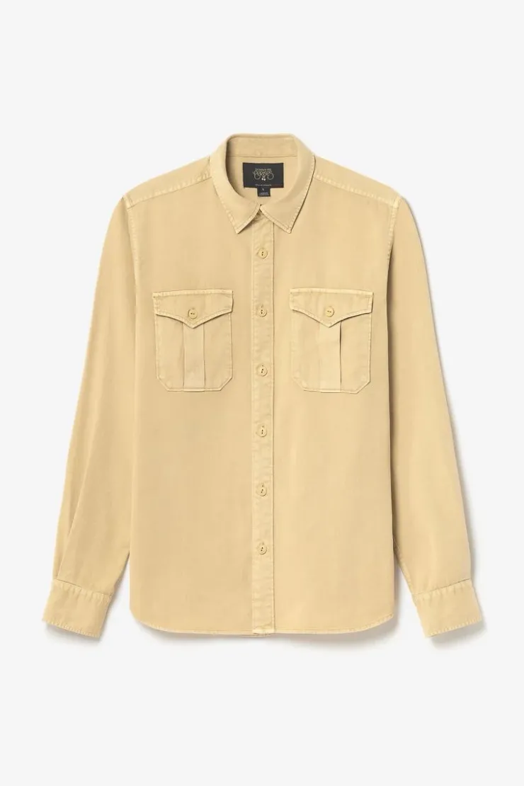 Homme Le Temps des Cerises Chemises-Surchemise Carel Beige Sable