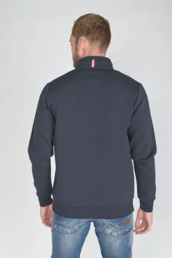 Homme Le Temps des Cerises Pulls & Cardigans-Sweat Goal Bleu Nuit