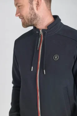 Homme Le Temps des Cerises Pulls & Cardigans-Sweat Goal Bleu Nuit