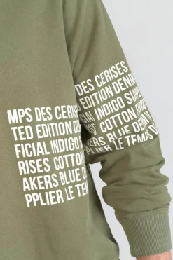 Homme Le Temps des Cerises Sweats-Sweat Riol Kaki