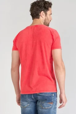 Homme Le Temps des Cerises T-Shirts & Polos-T-Hirt Brown Corail