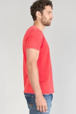 Homme Le Temps des Cerises T-Shirts & Polos-T-Hirt Brown Corail
