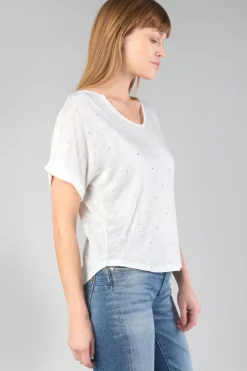 Femme Le Temps des Cerises T-Shirts & Débardeurs-Top Bibou Creme