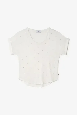 Femme Le Temps des Cerises T-Shirts & Débardeurs-Top Bibou Creme