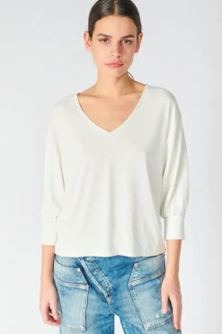 Femme Le Temps des Cerises T-Shirts & Débardeurs-Top Jessie Creme