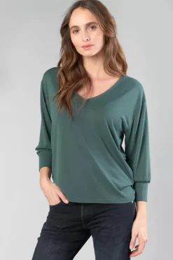 Femme Le Temps des Cerises T-Shirts & Débardeurs-Top Jessie Vert Bouteille