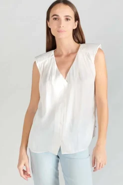 Femme Le Temps des Cerises Tops-Top Missou En Jacquard Creme