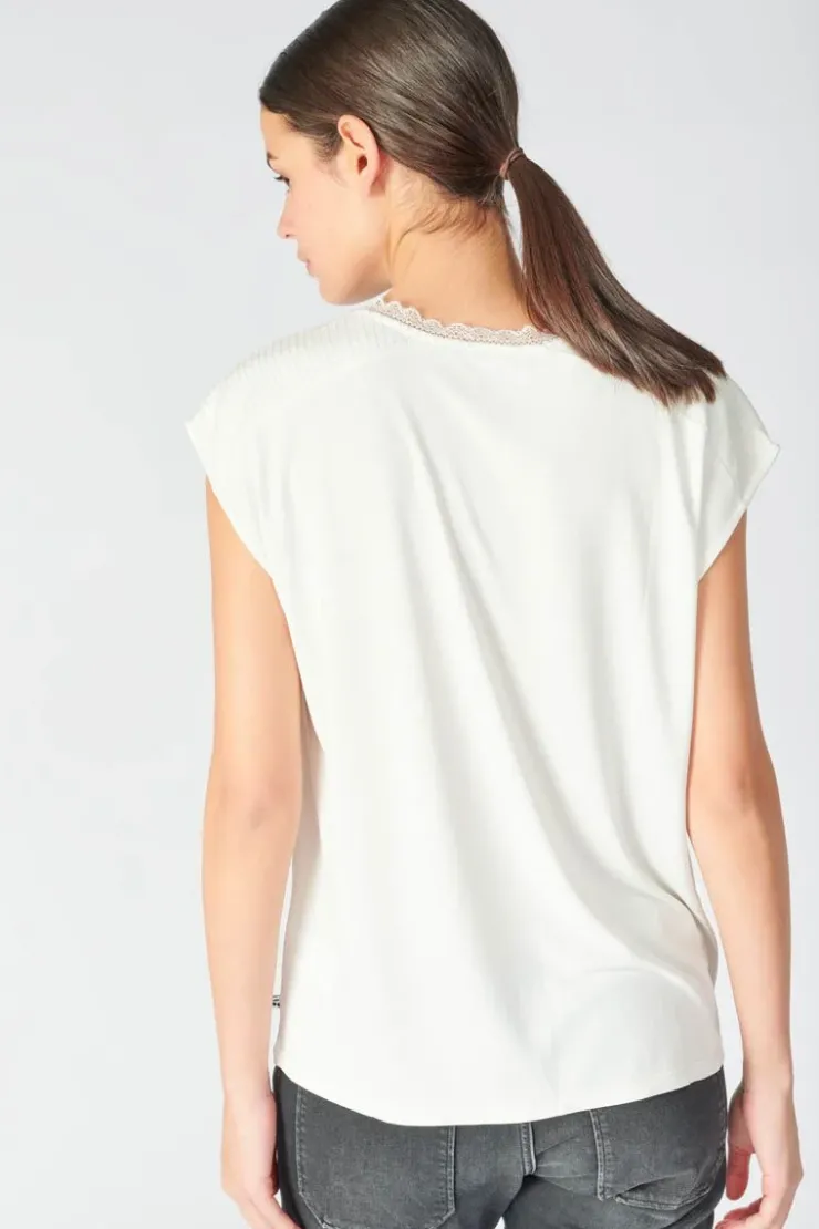 Femme Le Temps des Cerises T-Shirts & Débardeurs-Top Nate Blanc