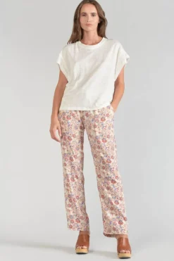 Femme Le Temps des Cerises T-Shirts & Débardeurs-Top Overs Creme