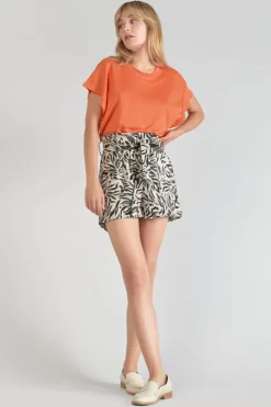 Femme Le Temps des Cerises T-Shirts & Débardeurs-Top Overs Orange Corail