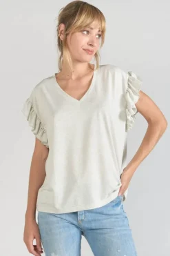 Femme Le Temps des Cerises T-Shirts & Débardeurs-Top Ryls Blanc Irise