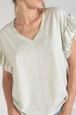 Femme Le Temps des Cerises T-Shirts & Débardeurs-Top Ryls Blanc Irise