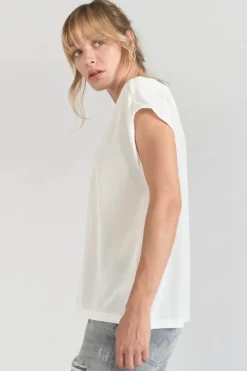 Femme Le Temps des Cerises T-Shirts & Débardeurs-Top Sidy Blanc