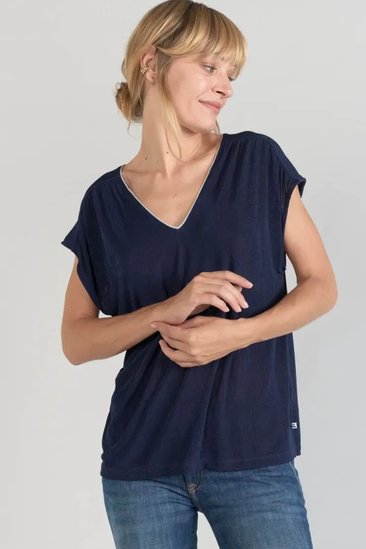 Femme Le Temps des Cerises T-Shirts & Débardeurs-Top Sidy Bleu Marine