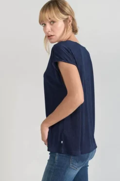 Femme Le Temps des Cerises T-Shirts & Débardeurs-Top Sidy Bleu Marine