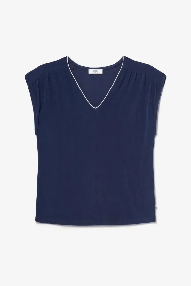 Femme Le Temps des Cerises T-Shirts & Débardeurs-Top Sidy Bleu Marine