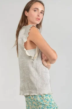 Femme Le Temps des Cerises T-Shirts & Débardeurs-Top Tamajon Argente