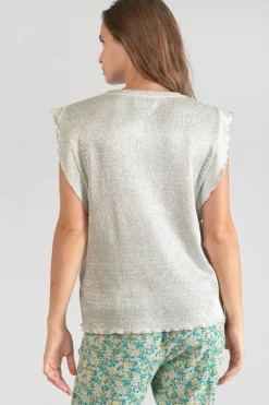 Femme Le Temps des Cerises T-Shirts & Débardeurs-Top Tamajon Argente