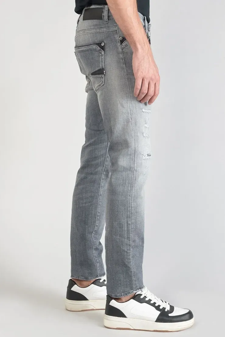 Homme Le Temps des Cerises Coupe Adjusted-Triolet 700/11 Adjusted Jeans Destroy Gris N°2