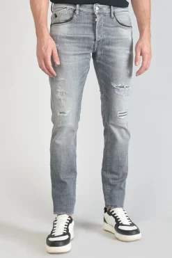 Homme Le Temps des Cerises Coupe Adjusted-Triolet 700/11 Adjusted Jeans Destroy Gris N°2