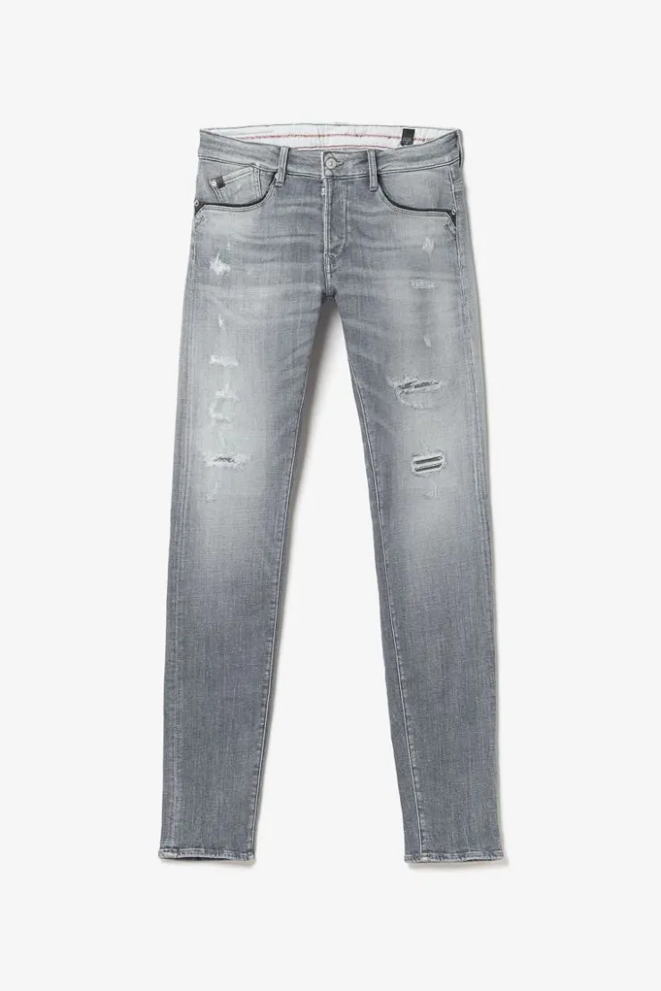 Homme Le Temps des Cerises Coupe Adjusted-Triolet 700/11 Adjusted Jeans Destroy Gris N°2