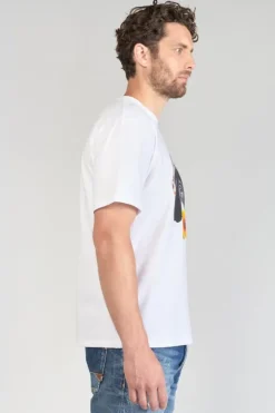 Homme Le Temps des Cerises T-Shirts & Polos-T-Shirt Andler Blanc Imprime