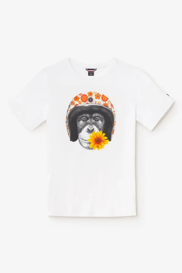 Homme Le Temps des Cerises T-Shirts & Polos-T-Shirt Andler Blanc Imprime