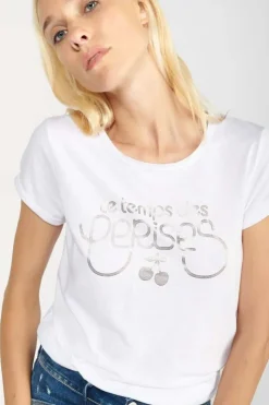 Femme Le Temps des Cerises T-Shirts & Débardeurs-T-Shirt Basitrame Blanc