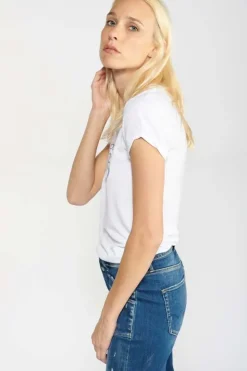 Femme Le Temps des Cerises T-Shirts & Débardeurs-T-Shirt Basitrame Blanc