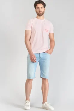 Homme Le Temps des Cerises T-Shirts & Polos-T-Shirt Brezol Rose Clair