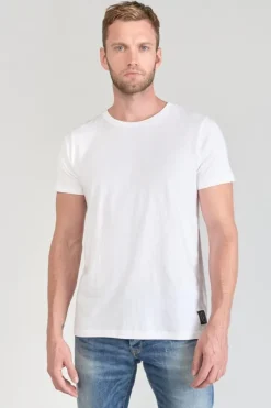 Homme Le Temps des Cerises T-Shirts & Polos-T-Shirt Brown Blanc